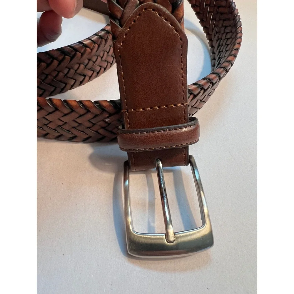 Danbury‎ Men's Leather Braided Belt Size 51